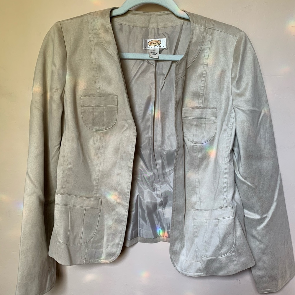 Talbots Petites Soft Beige Blazer